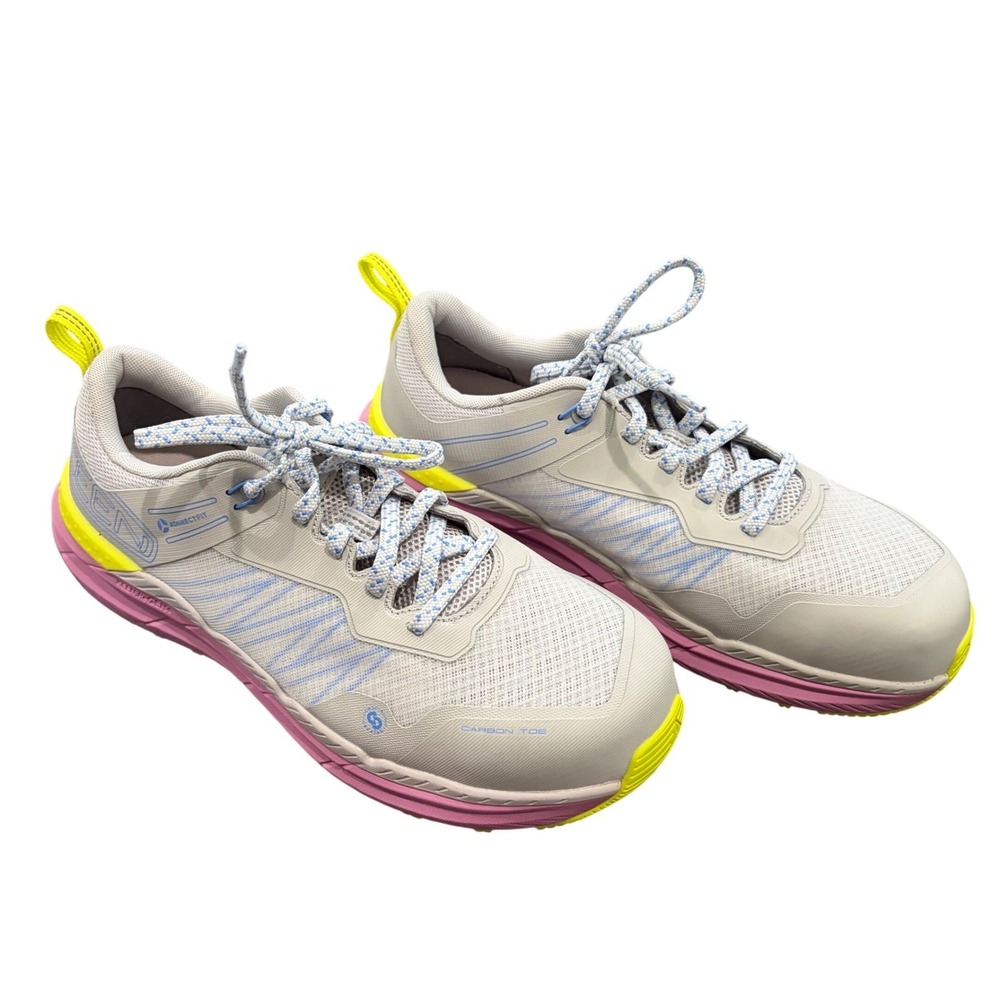 Keen Speedworks ESD Work Sneaker Womens 10W Grey Pink Carbon Safety Toe Shoes